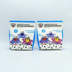 Inflatable Pool Beverage Floats 6 Total